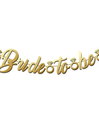 Bride To Be Banner Altın