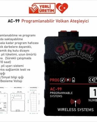 AC-99 Programlanabilir Volkan Ateşleyici